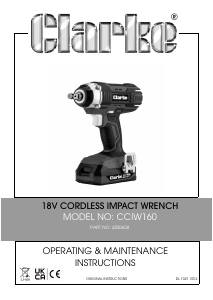 Manual Clarke CCIW 160 Impact Wrench