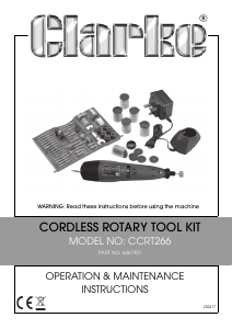 Manual Clarke CCRT 266 Multitool