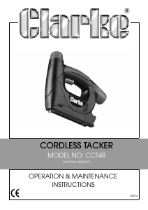 Manual Clarke CCT 48 Tacker