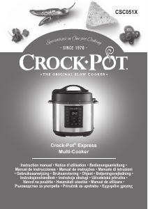 Brugsanvisning Crock-Pot CSC051X Express Multikoger