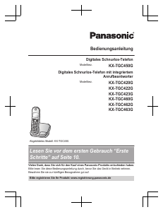 Bedienungsanleitung Panasonic KX-TGC463G Schnurlose telefon