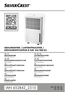 Manual SilverCrest SLE 200 B3 Dehumidifier