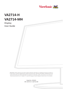 Handleiding ViewSonic VA2714-H LCD monitor