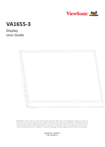 Handleiding ViewSonic VA1655-3 LCD monitor