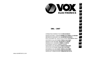 Handleiding Vox DBL2447 Strijkijzer