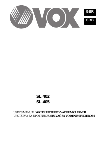 Handleiding Vox SL405 Stofzuiger