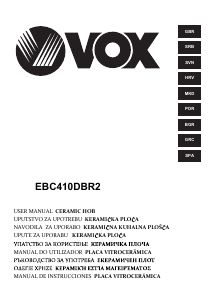 Εγχειρίδιο Vox EBC410DBR2 Εστία κουζίνας