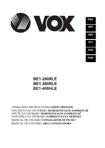 Priručnik Vox BE1-400HLE Zamrzivač