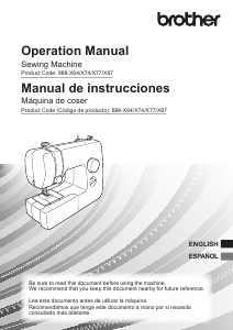 Manual de uso Brother FB1757X Máquina de coser