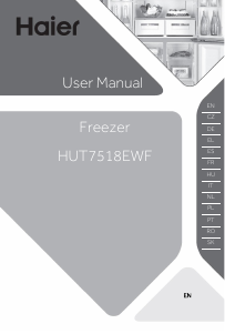 Manual de uso Haier HUT7518EWF Congelador