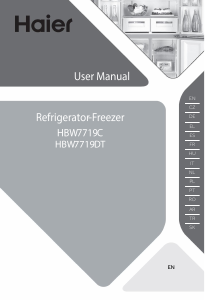 Handleiding Haier HBW7719C Koel-vries combinatie