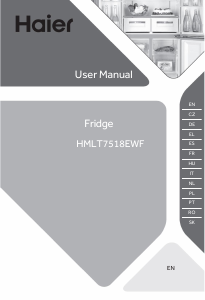 Handleiding Haier HMLT7518EWF Koelkast