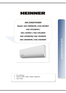 Manual Heinner HAC-CR18WIFI Aer condiționat