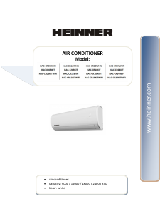 Handleiding Heinner HAC-CR09KITWIFI Airconditioner