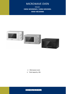 Használati útmutató Heinner HMW-MD20MWH Mikrohullámú sütő