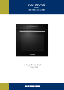 Manual Heinner HBO-M7214GCDRC-GBK Cuptor