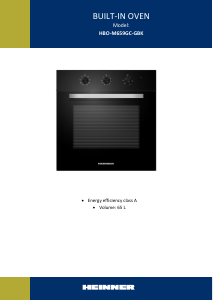 Manual Heinner HBO-M659GC-GBK Cuptor