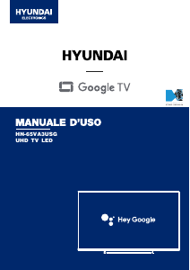 Manuale Hyundai HN-65VA3USG LED televisore