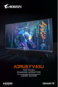 Handleiding AORUS FV43U LED monitor