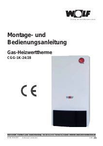 Bedienungsanleitung Wolf CGG-K-24/28 Gasboiler