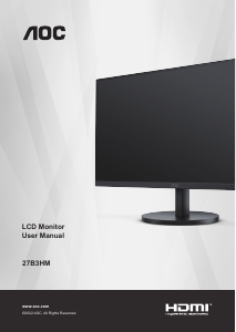 Handleiding AOC 27B3HM LCD monitor