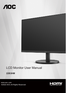 Handleiding AOC 22B3HM LCD monitor