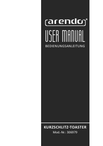 Manual de uso Arendo 306979 Tostador
