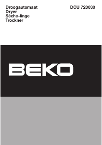Handleiding BEKO DCU 720030 Wasdroger