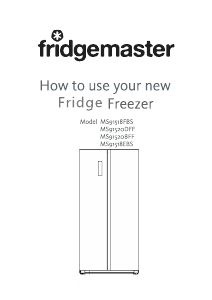 Manual Fridgemaster MS91518EBS Fridge-Freezer
