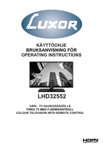 Handleiding Luxor LHD32552 LED televisie