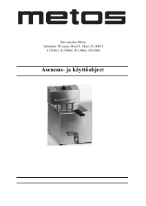 Käyttöohje Metos TF 7T Friteerauskeitin