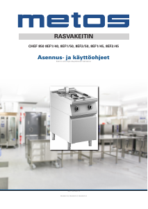 Käyttöohje Metos CHEF 850 8EF1/40 Friteerauskeitin
