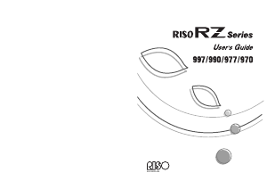 Handleiding RISO RZ977 Multifunctional printer