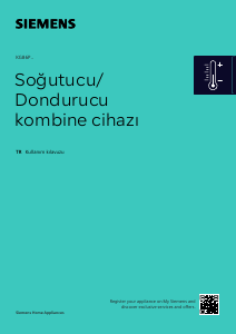 Kullanım kılavuzu Siemens KG86PFIC0N Donduruculu buzdolabı