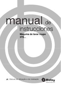 Manual Balay 3TS986XP Máquina de lavar roupa