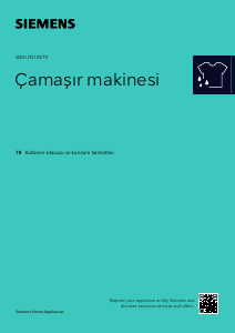Kullanım kılavuzu Siemens WM12N180TR Çamaşır makinesi