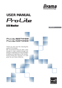 Handleiding iiyama ProLite B2274HDS LCD monitor