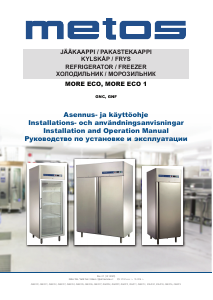 Käyttöohje Metos More Eco GNF 660 Pakastin