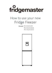 Manual Fridgemaster MC55251DEB Fridge-Freezer