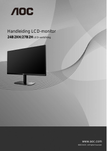 Handleiding AOC 24B2H LCD monitor