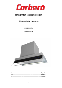 Manual de uso Corberó MARA9075X Campana extractora