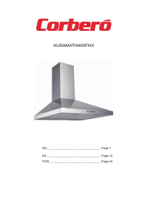 Manual de uso Corberó KURAMATHI400FNX Campana extractora