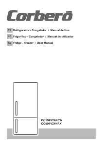 Manual de uso Corberó CC594V24NFW Frigorífico combinado