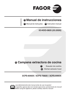 Manual de uso Fagor 3CFS-6060X Campana extractora