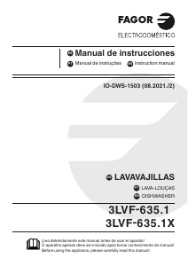 Manual Fagor 3LVF-635.1X Máquina de lavar louça