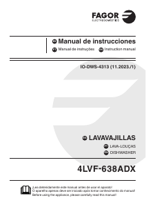 Manual de uso Fagor 4LVF-638ADX Lavavajillas