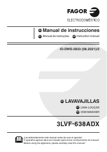 Manual de uso Fagor 3LVF-638ADX Lavavajillas