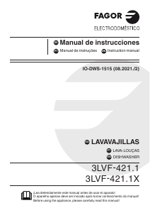 Manual de uso Fagor 3LVF-421.1X Lavavajillas