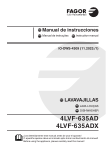 Manual de uso Fagor 4LVF-635ADX Lavavajillas