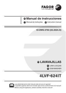Manual Fagor 4LVF-624IT Máquina de lavar louça
